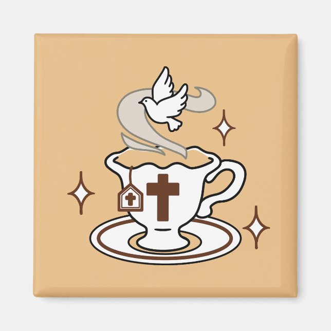 Aimant La vie est douce avec Jésus - Christian Faith Tea  (Devant)