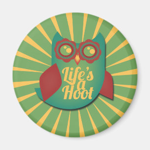 Aimant La vie est une chouette de Hoot