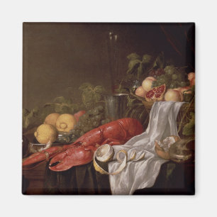 Aimant La vie toujours du fruit et d'un homard