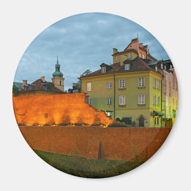 Aimant La vieille ville de Varsovie Pologne (Devant)