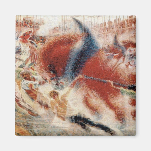 Aimant La ville se lève (par Umberto Boccioni) (Devant)