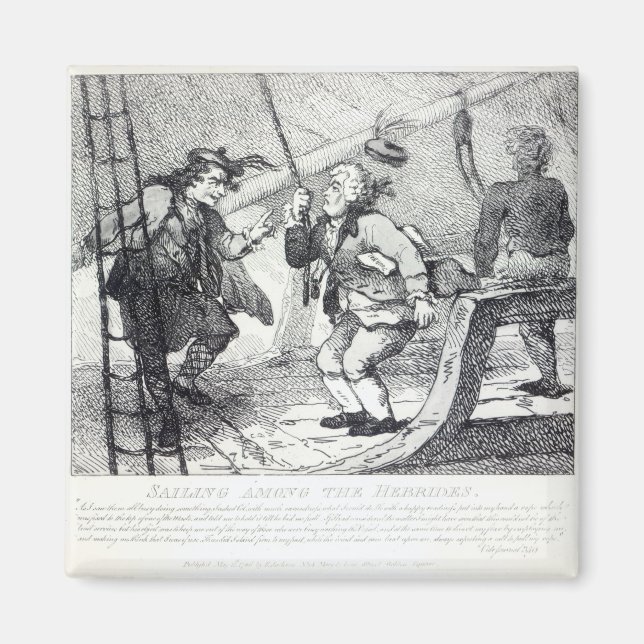 Aimant La voile parmi les Hébrides (Devant)
