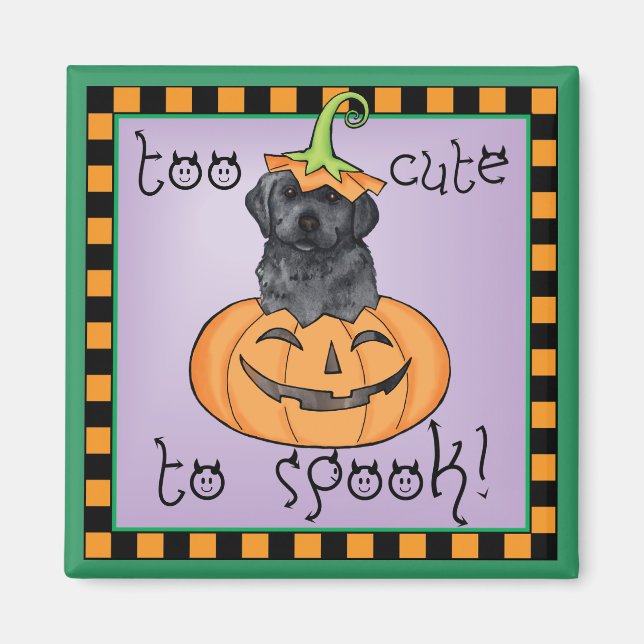 Aimant Laboratoire noir d'Halloween (Devant)