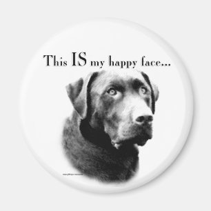 Aimant Labrador Joyeux visage