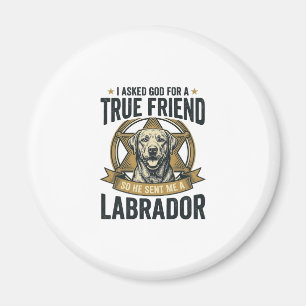 Aimant Labrador Vrai Ami Design Chien Vintage_1