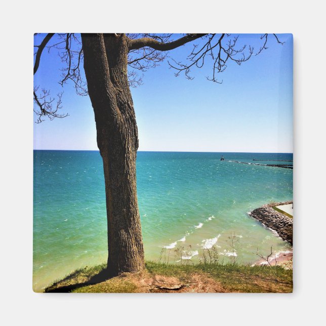 Aimant Lac Michigan, Port Washington, Wisconsin (Devant)