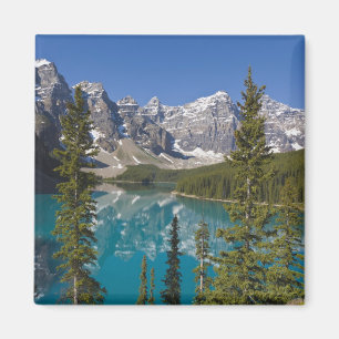 Aimant Lac Moraine, Rocheuses canadiennes, Alberta, Canad