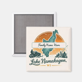 Aimant Lac Namakagon personnalisé, WI