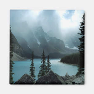 Aimant Lac pittoresque moraine de parc national de Banff