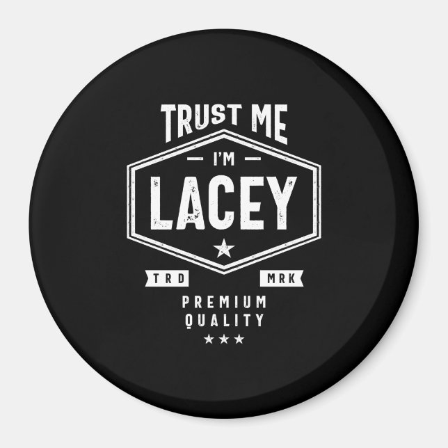 Aimant Lacey Nom personnalisé Anniversaire (Devant)