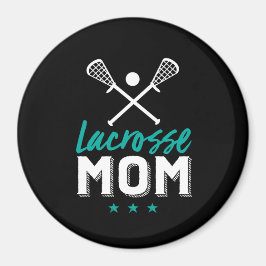 Aimant Lacrosse Maman Fier Mère Mère de Sports Joueur Enf