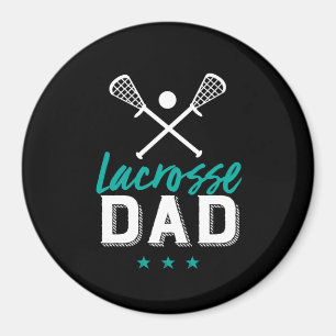 Aimant Lacrosse Papa Fier Père du joueur de sport Enfant