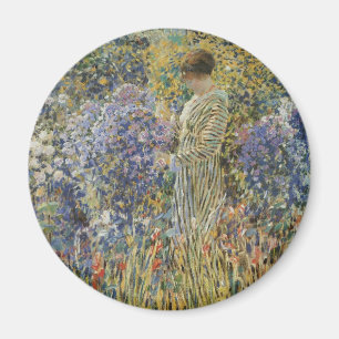 Aimant Lady in a Garden par Frederick Frieseke, Art