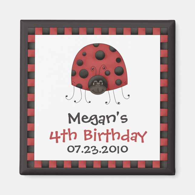 Aimant Ladybug ・ Anniversaire de l'enchère (Devant)