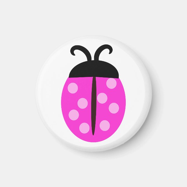 Aimant Ladybug rose (Devant)
