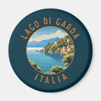 Lago di Garda Italia Cercle Retro Perdu