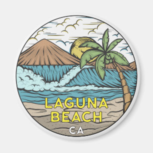 Aimant Laguna Beach Californie Vintage