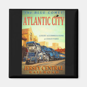 Aimant L'aimant bleu de carré de train de comète