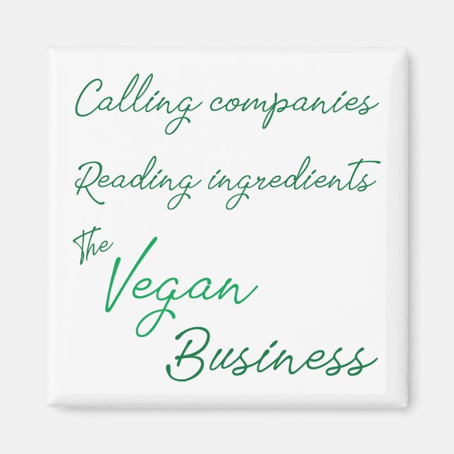 Aimant L'aimant commercial Vegan (Devant)