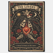 L'aimant de la carte Tarot des Amants gothique pou