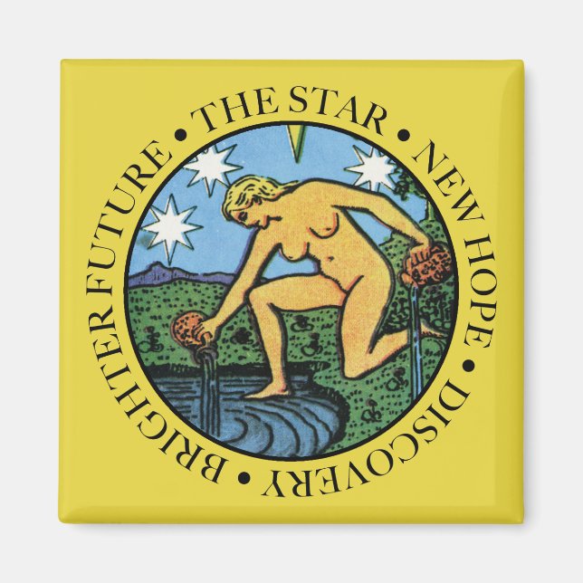 Aimant L'aimant étoile avec texte (Devant)