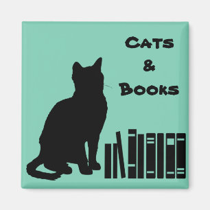 Aimant L'aimant sage de chat - chats et livres