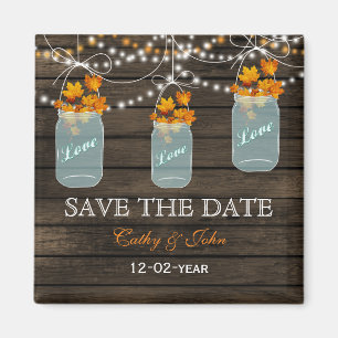 Aimant laisse tomber mason jar enregistrer la date