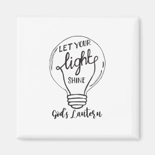Aimant Laissez votre lumière briller avec les lanternes d