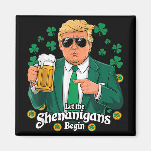 Aimant Laissons les Shenanigans commencer une drôle de St