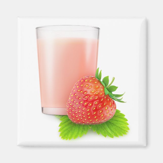 Aimant Lait de fraise (Devant)