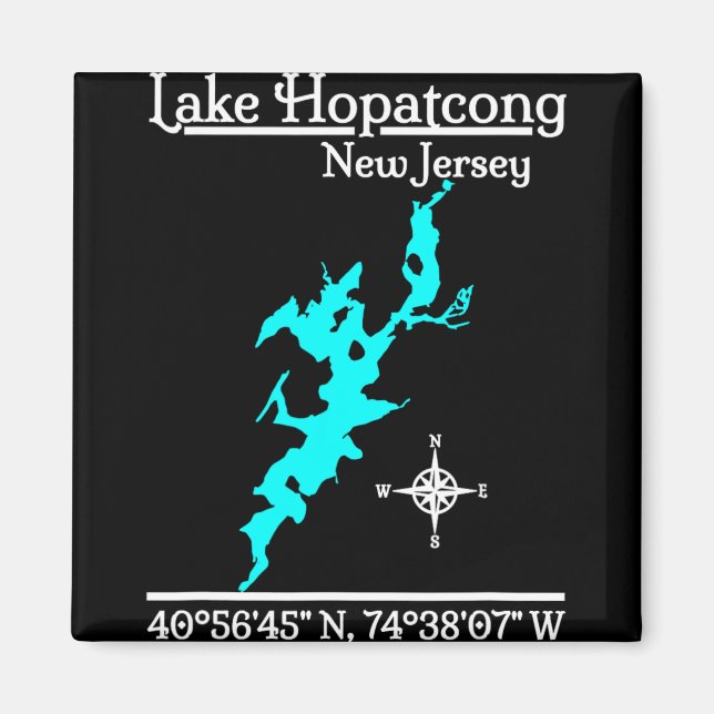 Aimant Lake Hopatcong - New Jersey  (Devant)
