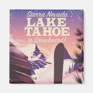 Aimant Lake Tahoe Sierra Nevada USA Poster d'affiche