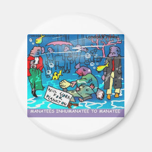 Aimant Lamantins Tee-shirts drôles mugs cartes etc. pour