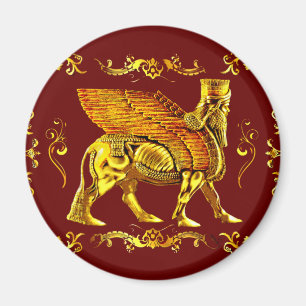 Aimant Lamassu d'or