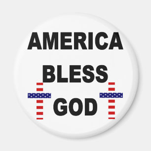Aimant L'Amérique bénisse Dieu