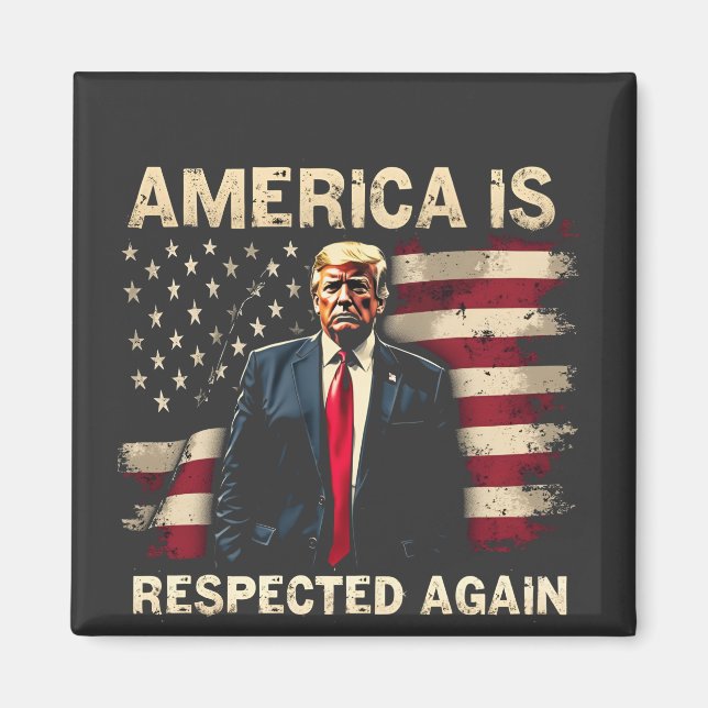 Aimant L'Amérique est de nouveau respectée Trump USA 4 ju (Devant)