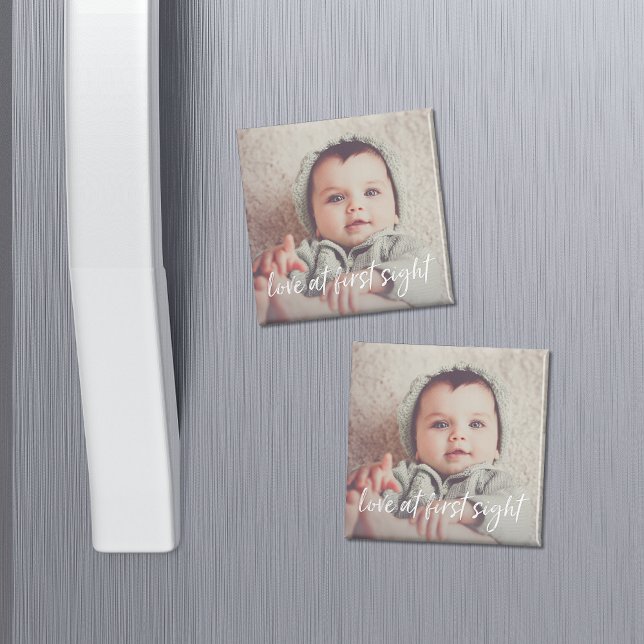 Aimant L'amour à la première vue bébé photo (Créateur téléchargé)