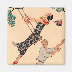 Aimant L'amour Art Déco vintage, La Swing de George Barbi