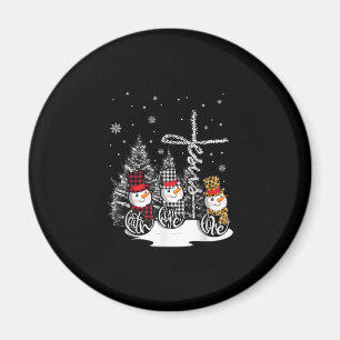 Aimant L'Amour de Jésus  Jesus Faith Hope Love Snowman