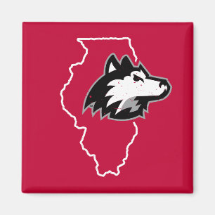 Aimant L'Amour de l'État de NIU Huskies