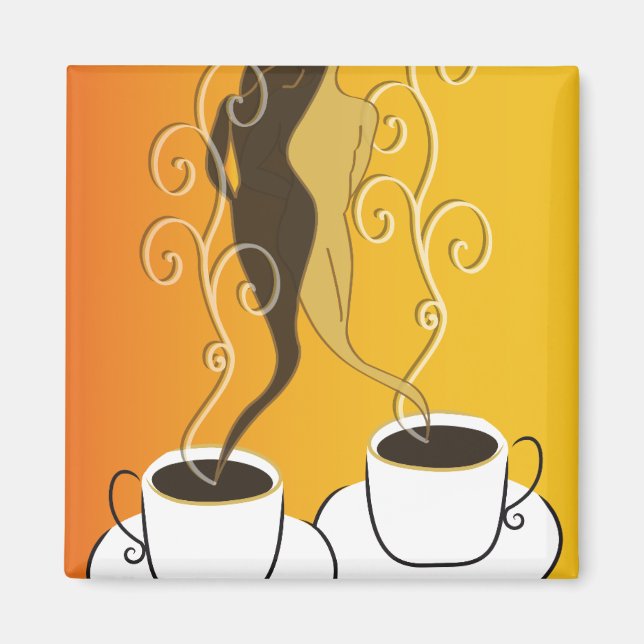 Aimant L'amour du café (Devant)