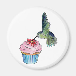 Aimant L'amour du colibri Cupcake est dans l'air