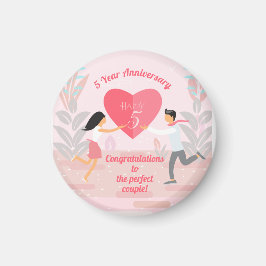 Aimant "L'amour est dans l'air !" Anniversaire amoureux d