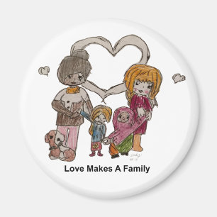 Aimant L'amour fait une famille par Ainsley—Magnet