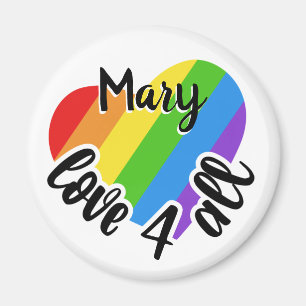 Aimant L'Amour LGBT Pour Tous Les Coeurs Écartés Personna