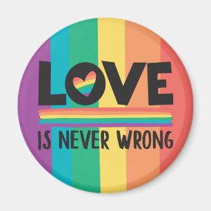 Aimant L'amour LGBTQ n'est jamais un mauvais mois gay pri