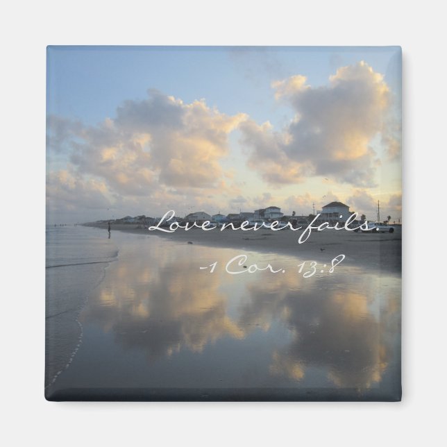 Aimant L'Amour Parfait De La Plage N'Échoue Jamais -1 Cor (Devant)