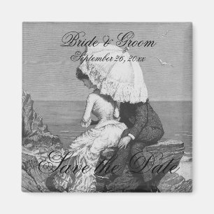 Aimant L'amour vintage, Romance, romantique, font gagner