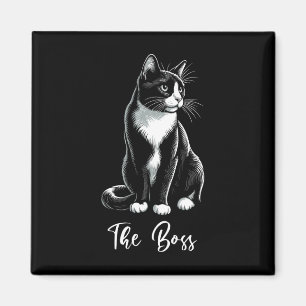 Aimant L'Amoureux des chats Boss Tuxedo Kitten Tuxedo Pro