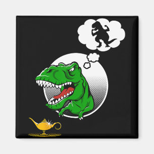 Aimant Lampe Génie Blague Drôle Bras Courts Dinosaure T-R